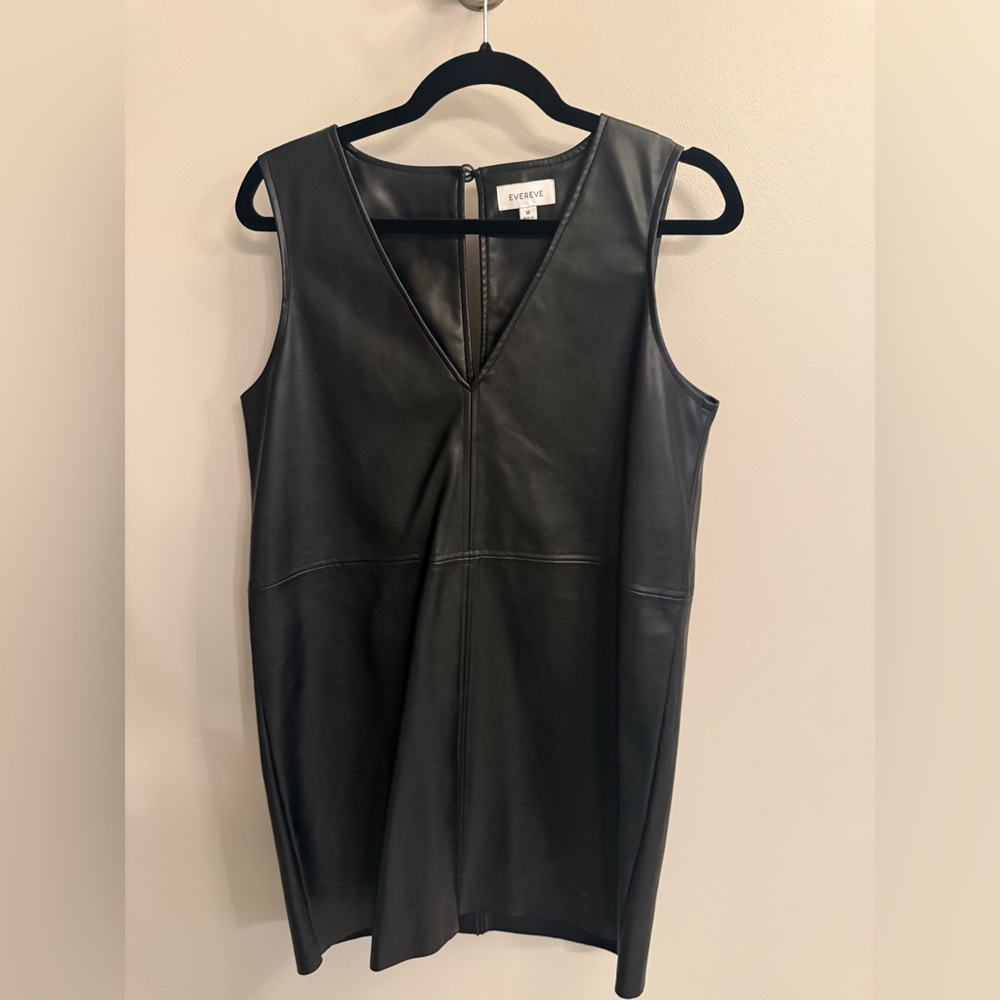 Evereve Black Leather Dress